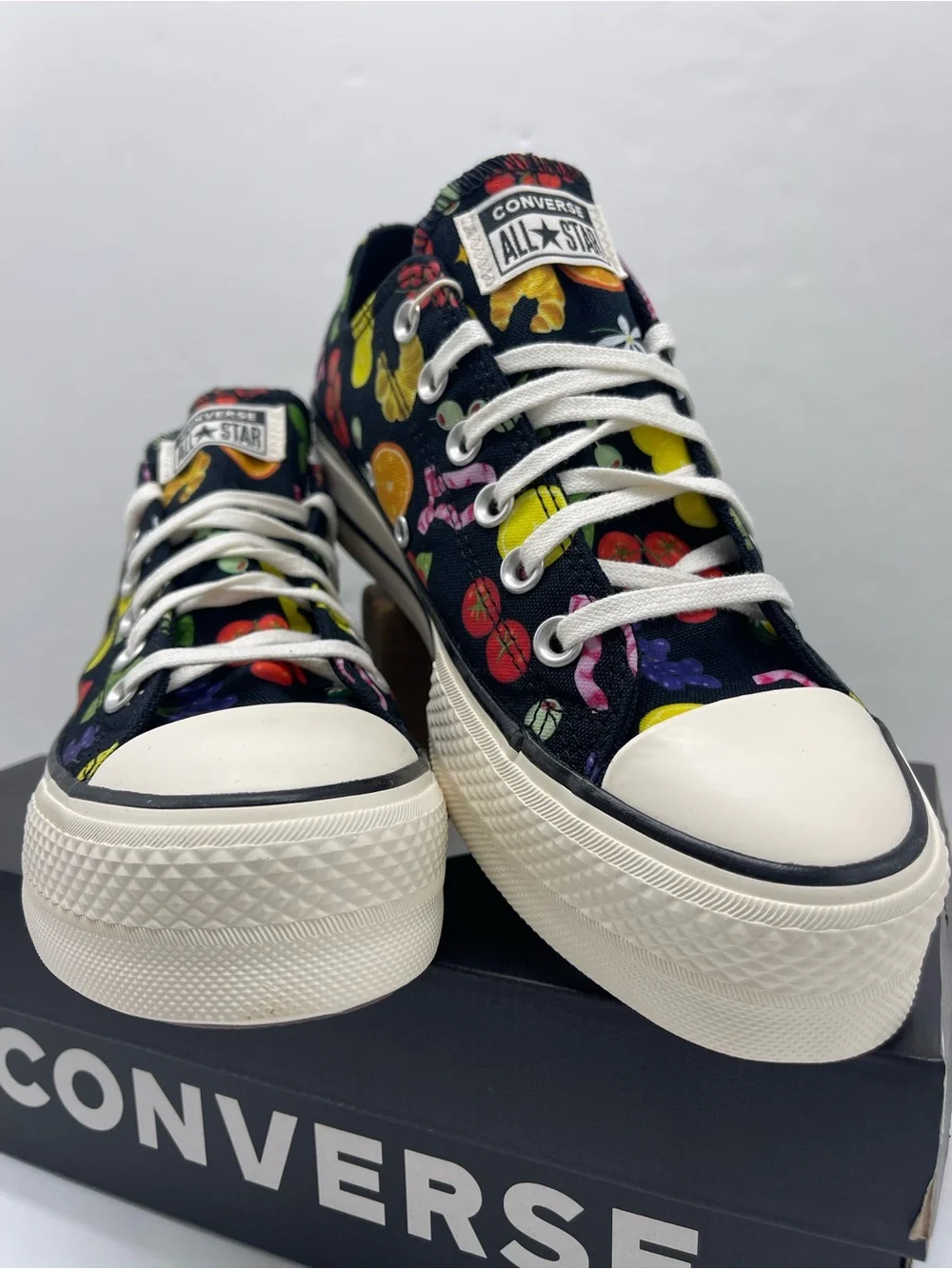 Converse A16112C CTAS LIFT OX BLACK/EGRET/BLACK Platform Sneakers - Picture 15 of 16
